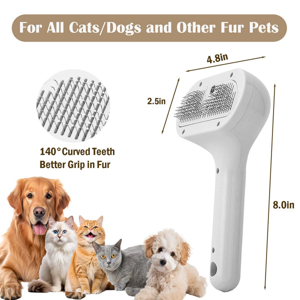 3 In 1 Pet Steam Brush Remover Loss Hair
