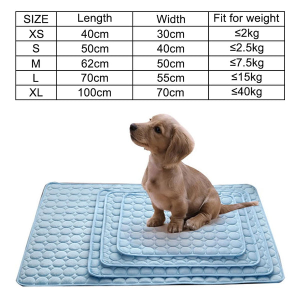 Cooling Dog Mat – Breathable Summer Pad Blanket for Dogs & Cats