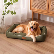 Four-Season Square Dog Bed – Large, Bite-Resistant, Soft & Thick Mattress, Waterproof Pet Sofa for Dogs & Cats