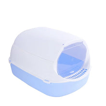 Kitty Sandbox Cat Litter Box Semi-enclosed Splash-proof cat cleaning Tray Bedpan