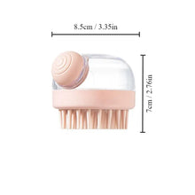 1pc Pet Bath Brush – Soft Silicone Grooming Tool with Shampoo Dispenser & Gentle Massage for Fur & Hair Cleaning