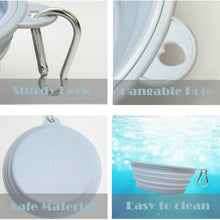 2pcs Collapsible Pet Silicone Dog Food Water Bowl Portable Folding Dishes with Carabiner