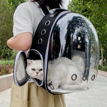 Space Capsule Pet Carrier Backpack – Breathable Transparent Travel Bag for Cats, Puppies