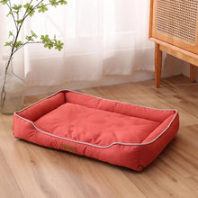Four-Season Square Dog Bed – Large, Bite-Resistant, Soft & Thick Mattress, Waterproof Pet Sofa for Dogs & Cats