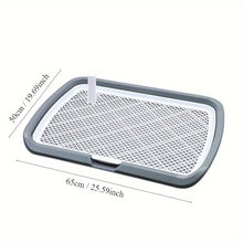 Dog Potty Training Toilet – Reusable Plastic Pee Pad Holder with Removable Net & Tray for Easy Pet Training