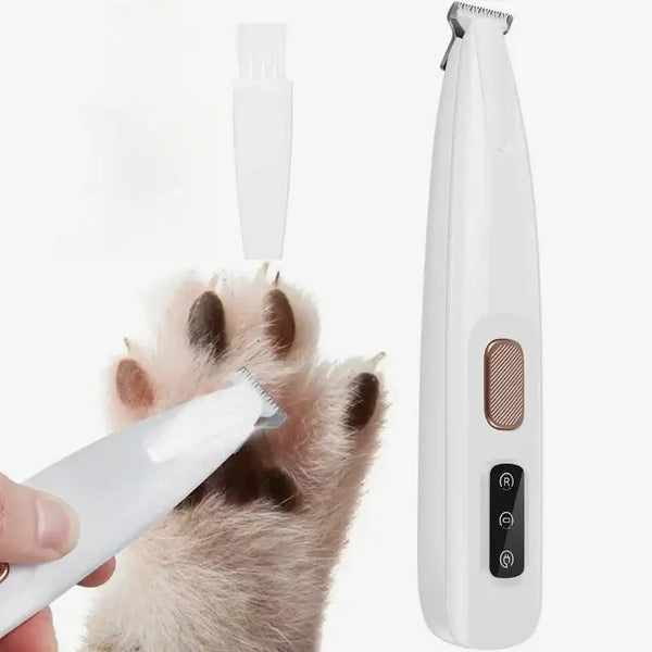 Newest Pet Paw Trimmer with Light – Waterproof Rechargeable Hair Clipper with LED Display for Dogs & Cats