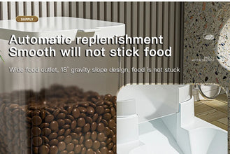 Automatic Pet Feeder & Water Dispenser with Gravity Food Storage Container for Cats and Dogs