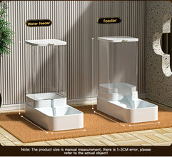 Automatic Pet Feeder & Water Dispenser with Gravity Food Storage Container for Cats and Dogs