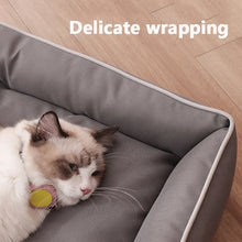 Four-Season Square Dog Bed – Large, Bite-Resistant, Soft & Thick Mattress, Waterproof Pet Sofa for Dogs & Cats