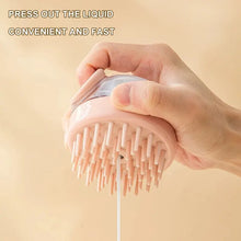 1pc Pet Bath Brush – Soft Silicone Grooming Tool with Shampoo Dispenser & Gentle Massage for Fur & Hair Cleaning