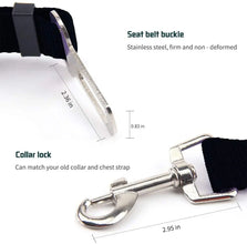 Adjustable Pet Cat Dog Car Seat Belt Harness Lead Clip Safety Lever Traction