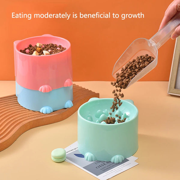 Pet slow food bowl small cat and dog anti-choking bowl neck protection for your loved Kitten and Pups