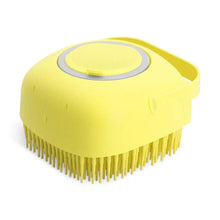 Pet Shampoo Brush (80ml) – Soft Silicone Bathing Scrubber & Massage Comb for Dogs & Cats with Short Hair