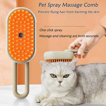 3 in 1 Cat Dog Spray Massage Brush -Pet Loss Hair Remover Steam Brush