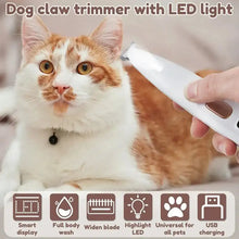 Newest Pet Paw Trimmer with Light – Waterproof Rechargeable Hair Clipper with LED Display for Dogs & Cats