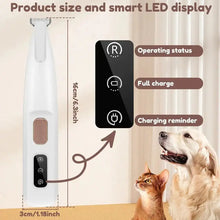 Newest Pet Paw Trimmer with Light – Waterproof Rechargeable Hair Clipper with LED Display for Dogs & Cats