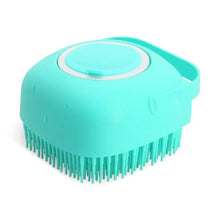 Pet Shampoo Brush (80ml) – Soft Silicone Bathing Scrubber & Massage Comb for Dogs & Cats with Short Hair