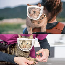 Breathable Clear Cat Muzzle – Adjustable Anti-Bite Head Cover for Grooming, Nail Trimming & Vet Visits