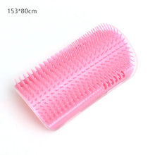 Cat Massage & Hair Removal Brush – Self-Cleaning Wall Corner Comb for Rubbing, Grooming & Play