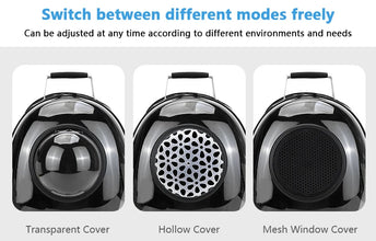 Space Capsule Pet Carrier Backpack – Breathable Transparent Travel Bag for Cats, Puppies