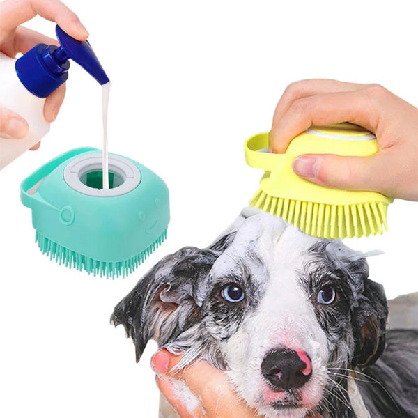 Bathroom Puppy Dog Cat Bath Massage Brush
