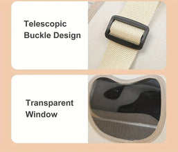 Portable Foldable Pet Carrier Bag – Breathable Shoulder Travel Bag for Small Dogs, Cats & Kittens