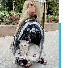 Space Capsule Pet Carrier Backpack – Breathable Transparent Travel Bag for Cats, Puppies