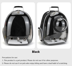 Space Capsule Pet Carrier Backpack – Breathable Transparent Travel Bag for Cats, Puppies