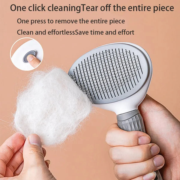 Pet Hair Remover Brush – Grooming Comb for Dogs, Cats, Puppies & Kittens
