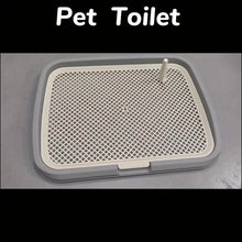 Dog Potty Training Toilet – Reusable Plastic Pee Pad Holder with Removable Net & Tray for Easy Pet Training