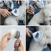 Dog & Cat Hair Remover Brush – Grooming Comb for Long Hair Pets, Easy Hair Removal & Bath Cleaning Tool