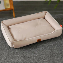 Four-Season Square Dog Bed – Large, Bite-Resistant, Soft & Thick Mattress, Waterproof Pet Sofa for Dogs & Cats