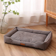 Four-Season Square Dog Bed – Large, Bite-Resistant, Soft & Thick Mattress, Waterproof Pet Sofa for Dogs & Cats