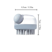 1pc Pet Bath Brush – Soft Silicone Grooming Tool with Shampoo Dispenser & Gentle Massage for Fur & Hair Cleaning