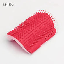 Cat Massage & Hair Removal Brush – Self-Cleaning Wall Corner Comb for Rubbing, Grooming & Play