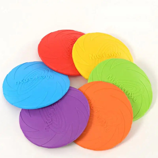 Bite-Resistant Dog Flying Disc – Multifunction Puppy Training Toy for Outdoor Interactive Play