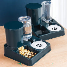 2 In 1 Automatic Cat Gravity Food & Water Dispenser Set Tilted Automatic