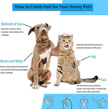 Dog & Cat Hair Remover Brush – Grooming Comb for Long Hair Pets, Easy Hair Removal & Bath Cleaning Tool