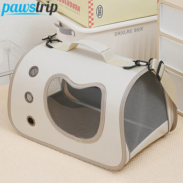 Portable Foldable Pet Carrier Bag – Breathable Shoulder Travel Bag for Small Dogs, Cats & Kittens