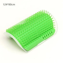 Cat Massage & Hair Removal Brush – Self-Cleaning Wall Corner Comb for Rubbing, Grooming & Play