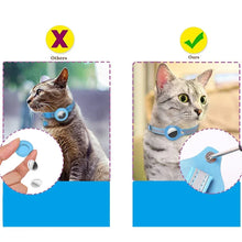 Anti-Lost Cat Collar For Airtag Tracker Protective Case With Bell Breakaway