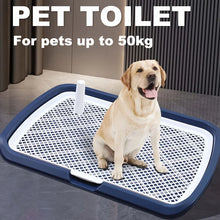 Dog Potty Training Toilet – Reusable Plastic Pee Pad Holder with Removable Net & Tray for Easy Pet Training