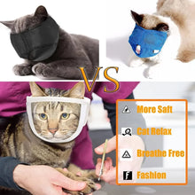 Breathable Clear Cat Muzzle – Adjustable Anti-Bite Head Cover for Grooming, Nail Trimming & Vet Visits