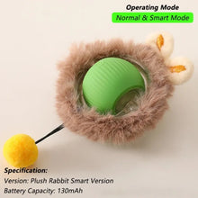 Interactive Cat Ball Toy – Automatic Rolling with Faux Tail, Rechargeable Mouse-Like Toy for Cat & Dog Training
