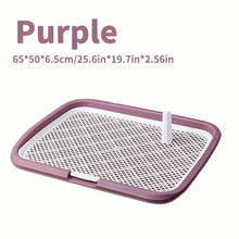 Dog Potty Training Toilet – Reusable Plastic Pee Pad Holder with Removable Net & Tray for Easy Pet Training