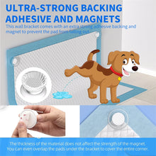 2pcs Dog Urine Pad Magnetic Fixators – Portable Pad Buckles for Securing Pet Pads on Dog Toilets