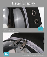 Space Capsule Pet Carrier Backpack – Breathable Transparent Travel Bag for Cats, Puppies