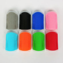 Cat Massage & Hair Removal Brush – Self-Cleaning Wall Corner Comb for Rubbing, Grooming & Play