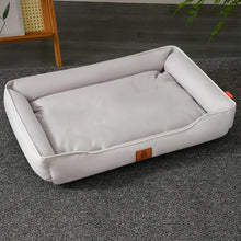 Four-Season Square Dog Bed – Large, Bite-Resistant, Soft & Thick Mattress, Waterproof Pet Sofa for Dogs & Cats