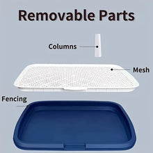 Dog Potty Training Toilet – Reusable Plastic Pee Pad Holder with Removable Net & Tray for Easy Pet Training